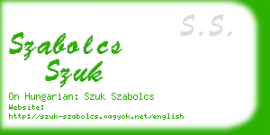 szabolcs szuk business card